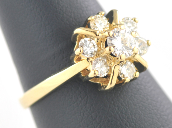 14K Yellow Gold Diamond Ring