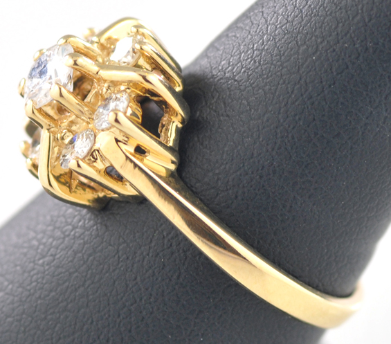 14K Yellow Gold Diamond Ring
