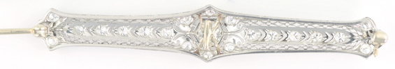 Platinum Diamond Bar Pin
