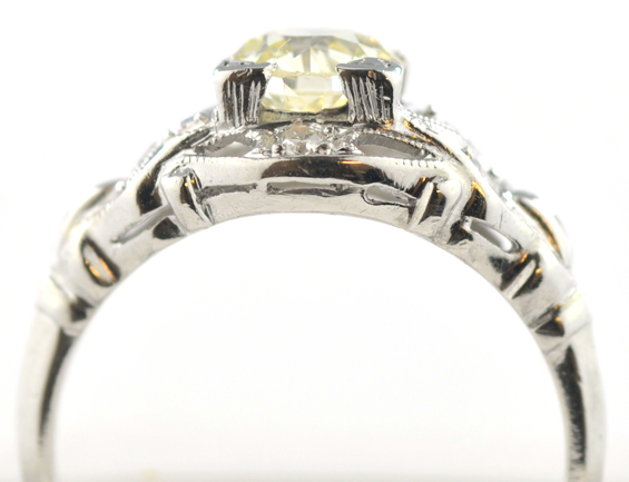 Platinum Vintage Diamond Ring