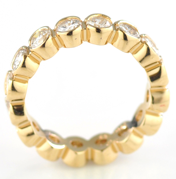 14K Yellow Gold Eternity Band