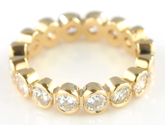 14K Yellow Gold Eternity Band
