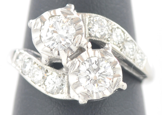 14K White Gold Diamond Ring
