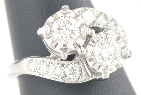 14K White Gold Diamond Ring