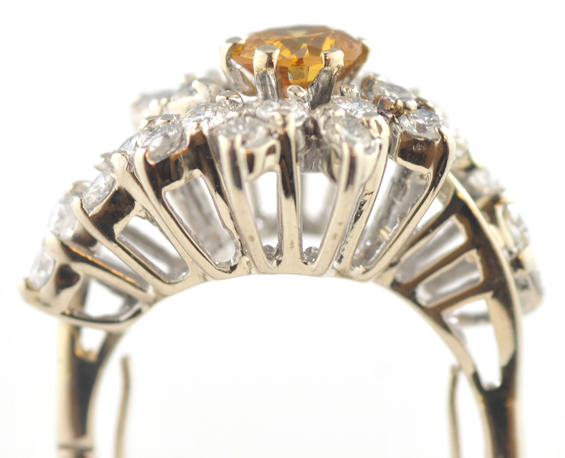 14K White Gold Diamond Ring