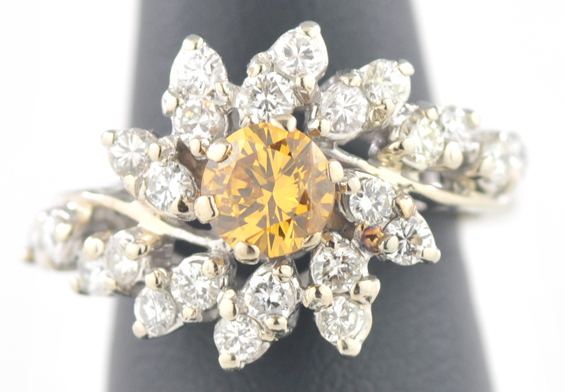 14K White Gold Diamond Ring