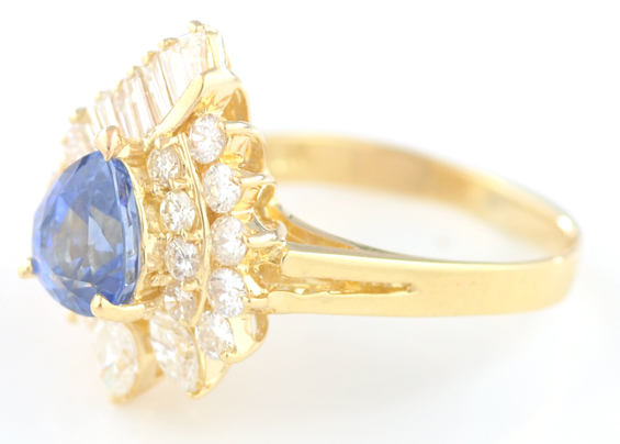 18K Yellow Gold Tanzanite Ring
