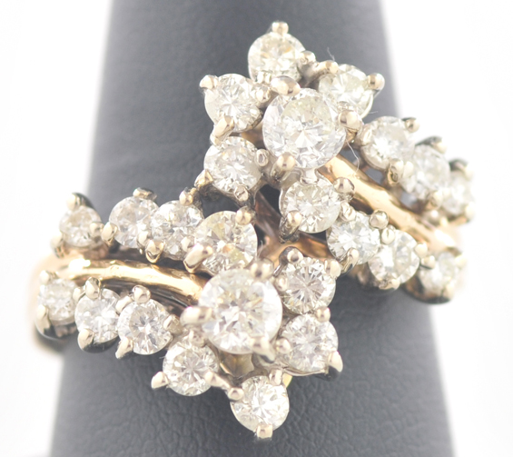 14K Yellow Gold Diamond Ring