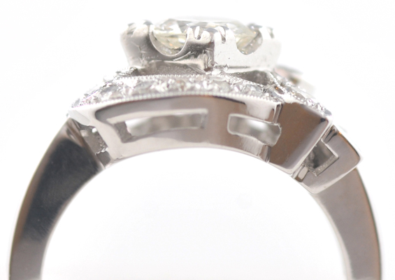14K White Gold Diamond Ring