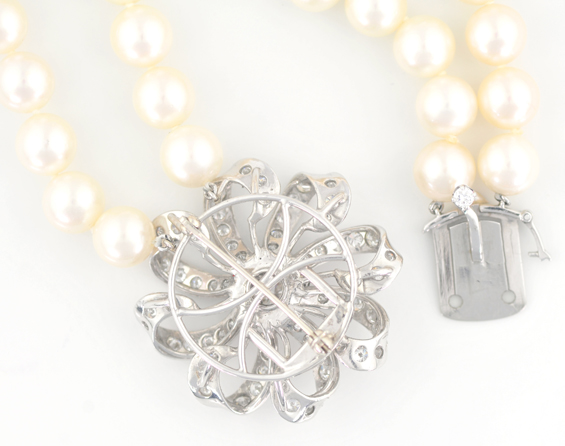 7.5mm Double Strand of Pearls 