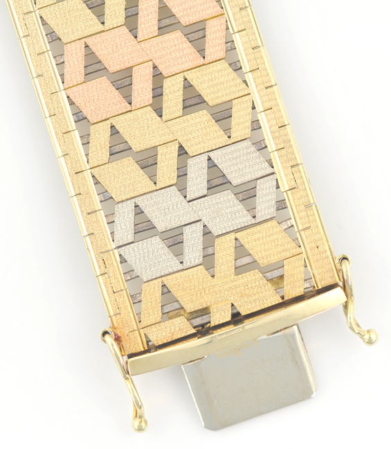 14K Tri-Colored Bracelet
