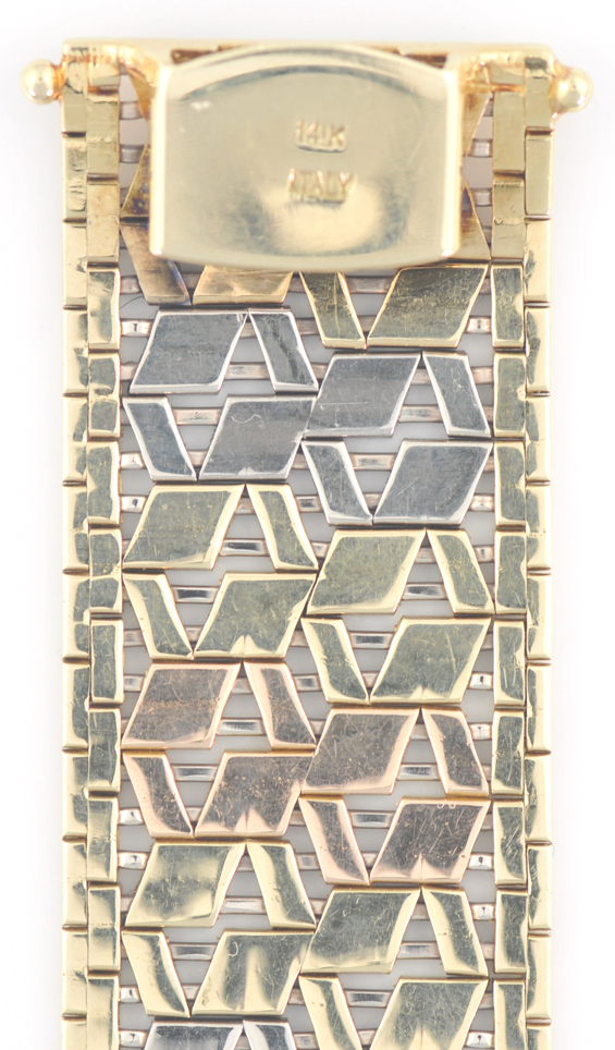 14K Tri-Colored Bracelet