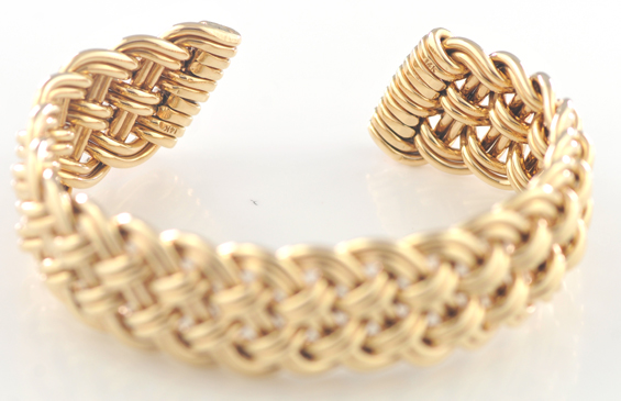 14K Yellow Gold Cuff Bracelet