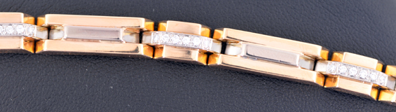 18K Yellow Gold Diamond Bracelet 