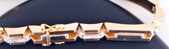 18K Yellow Gold Diamond Bracelet 