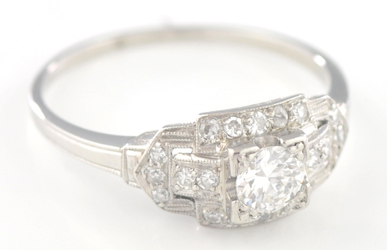 Platinum Diamond Ring 