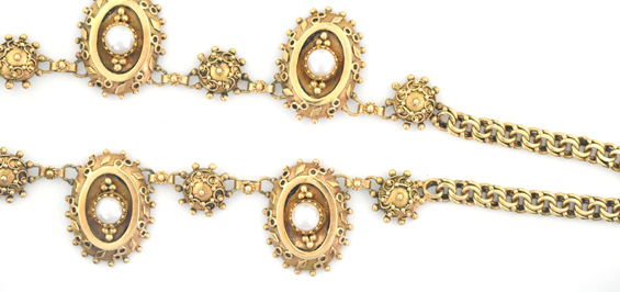 14K Etruscan Style Necklace