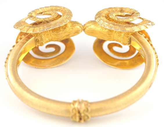 18K Yellow Gold Lalaounis Bracelet and Earring Set