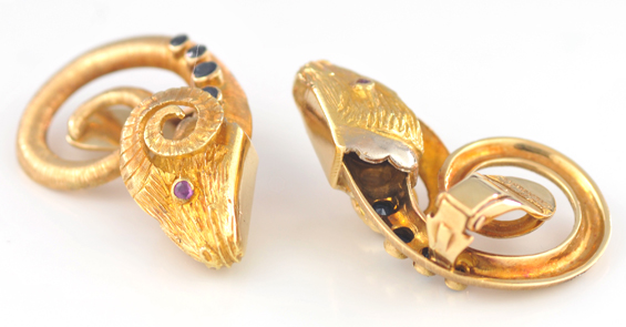 18K Yellow Gold Lalaounis Bracelet and Earring Set