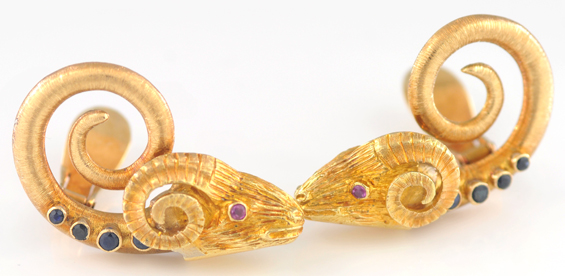 18K Yellow Gold Lalaounis Bracelet and Earring Set