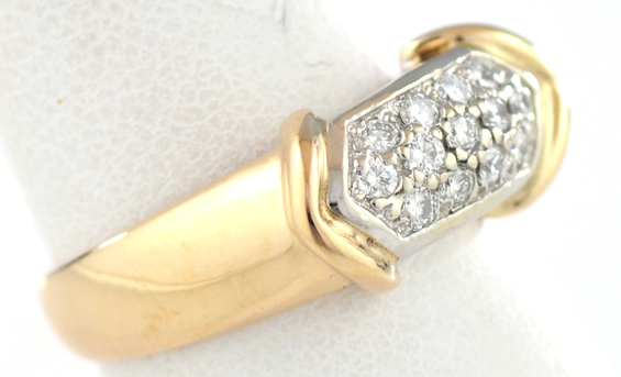 14K Yellow Gold Diamond Ring