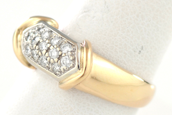 14K Yellow Gold Diamond Ring