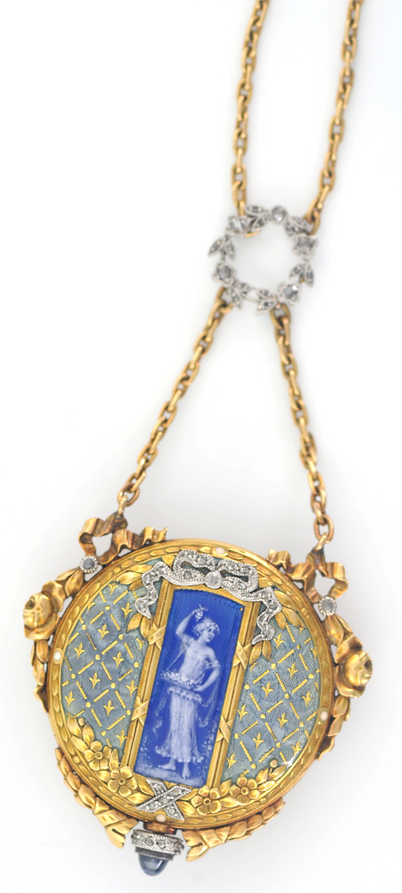 18K Yellow Gold Tiffany Co. Pendant Watch 