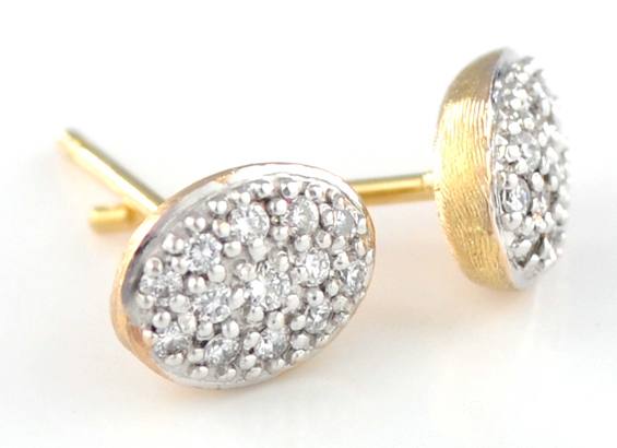 18K Gold Marco Bicego Diamond Earrings 