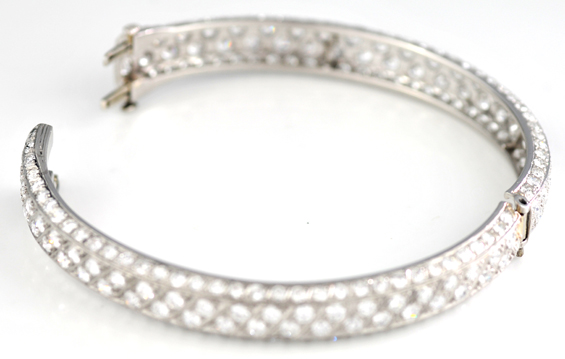 Platinum Diamond Vintage Bracelet