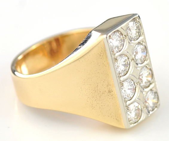14K Yellow Gold Diamond Ring
