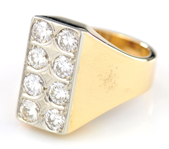 14K Yellow Gold Diamond Ring