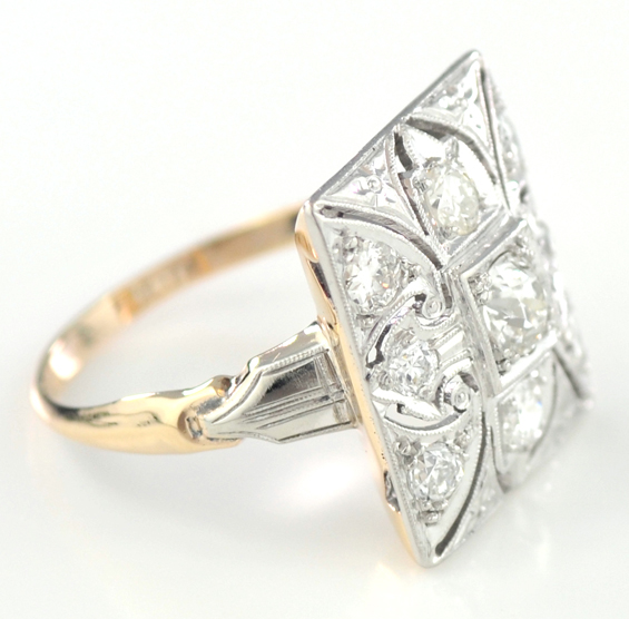 14K Two-Tone Diamond Ring