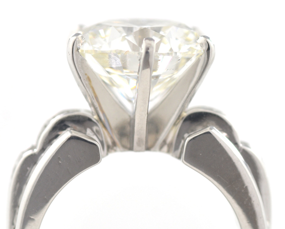 8.03 Carat Round Brilliant Diamond, GIA, in a Platinum Diamond Ring