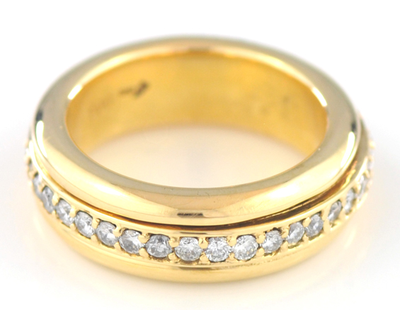 18K Yellow Gold Spinning Band