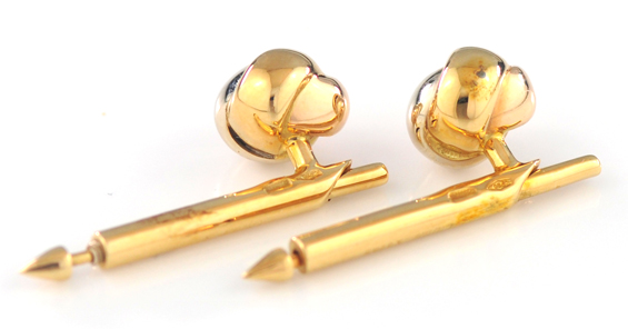 18K Cartier Cuff Links