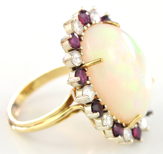 14K Yellow Gold Opal Ring