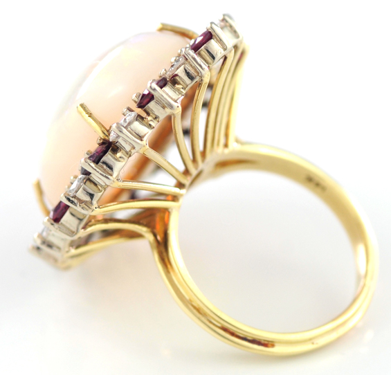 14K Yellow Gold Opal Ring