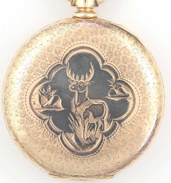 14K Yellow Gold Man’s Illinois Pocket Watch