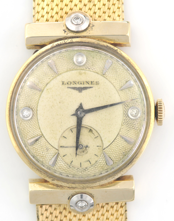 14K Yellow Gold Man’s Longines Wrist Watch 