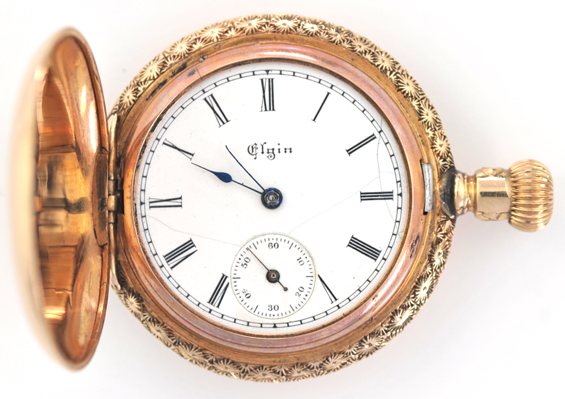 Four 14K Gold Ladies Pocket Watches