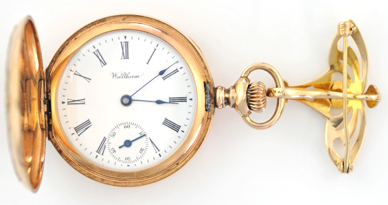 14K Gold Waltham Ladies Pocket Watch