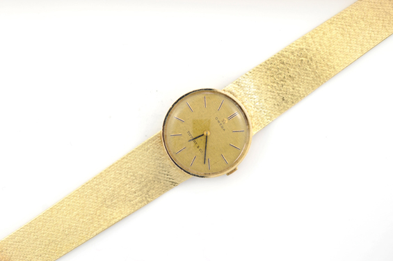14K Yellow Gold Man’s Omega Tiffany and Co. Wrist Watch