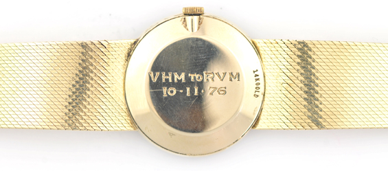 14K Yellow Gold Man’s Omega Tiffany and Co. Wrist Watch