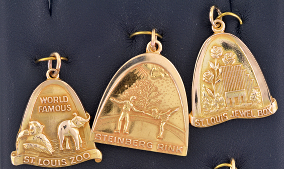 14K Yellow Gold St. Louis Attraction Charms