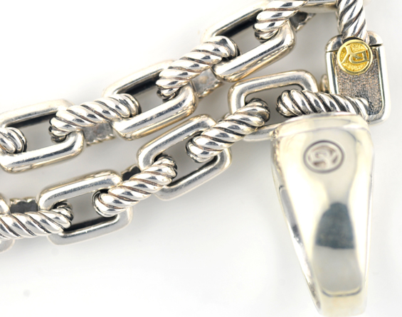 David Yurman Men’s Bracelet and Ring 