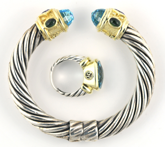 David Yurman Bracelet and Ring