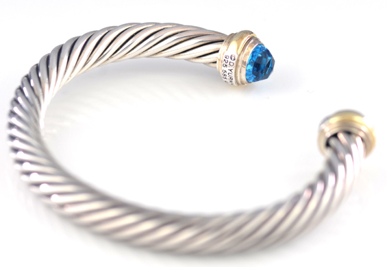 David Yurman Bracelet, Necklace and Ring