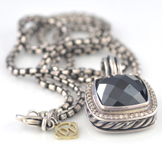 David Yurman Matching Pendant and Ring 