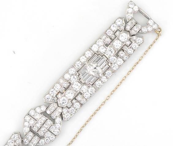 Platinum Art Deco Bracelet