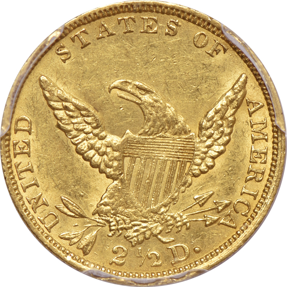 1836 Block 8 PCGS AU-58 CAC
